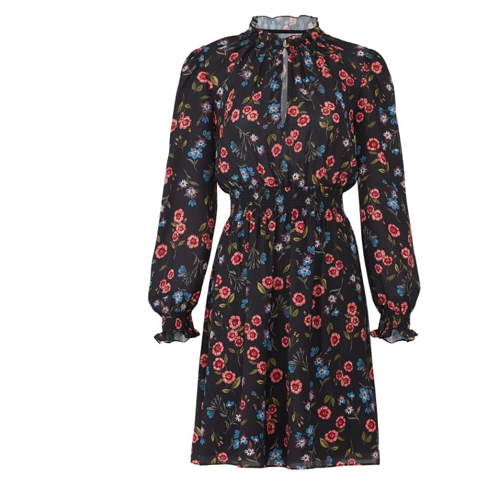 Kate Spade Meadow Smock Waist Dress XS